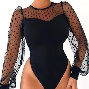 ✨NEW✨Long Sleeve Body Suits Womens Black XXL